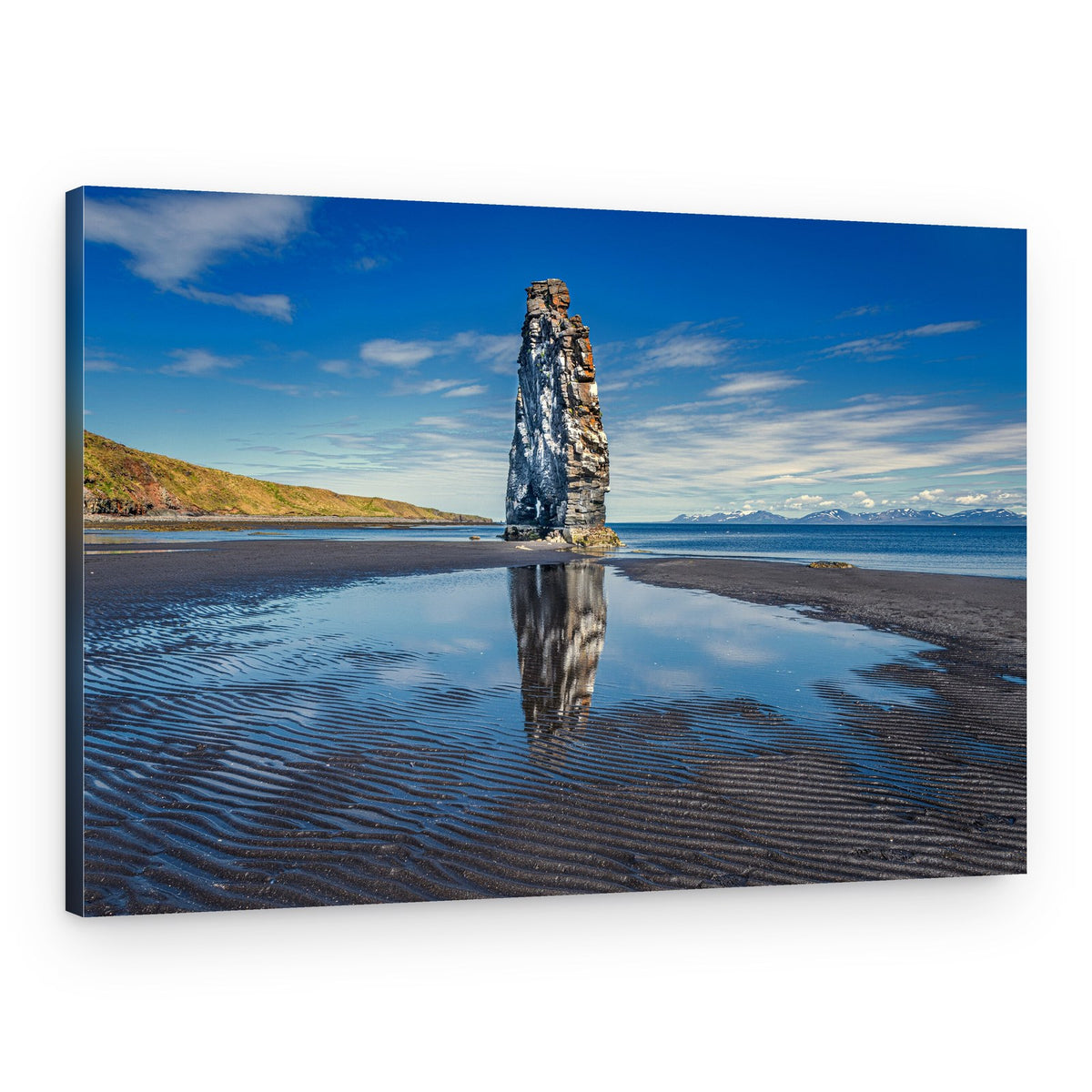 Reflected Sea Stack Shore – Canvas Print