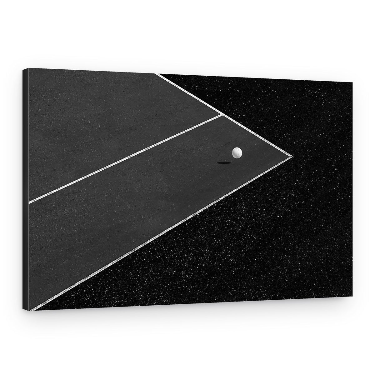 Minimalist Golf Ball Lines – Canvas Print