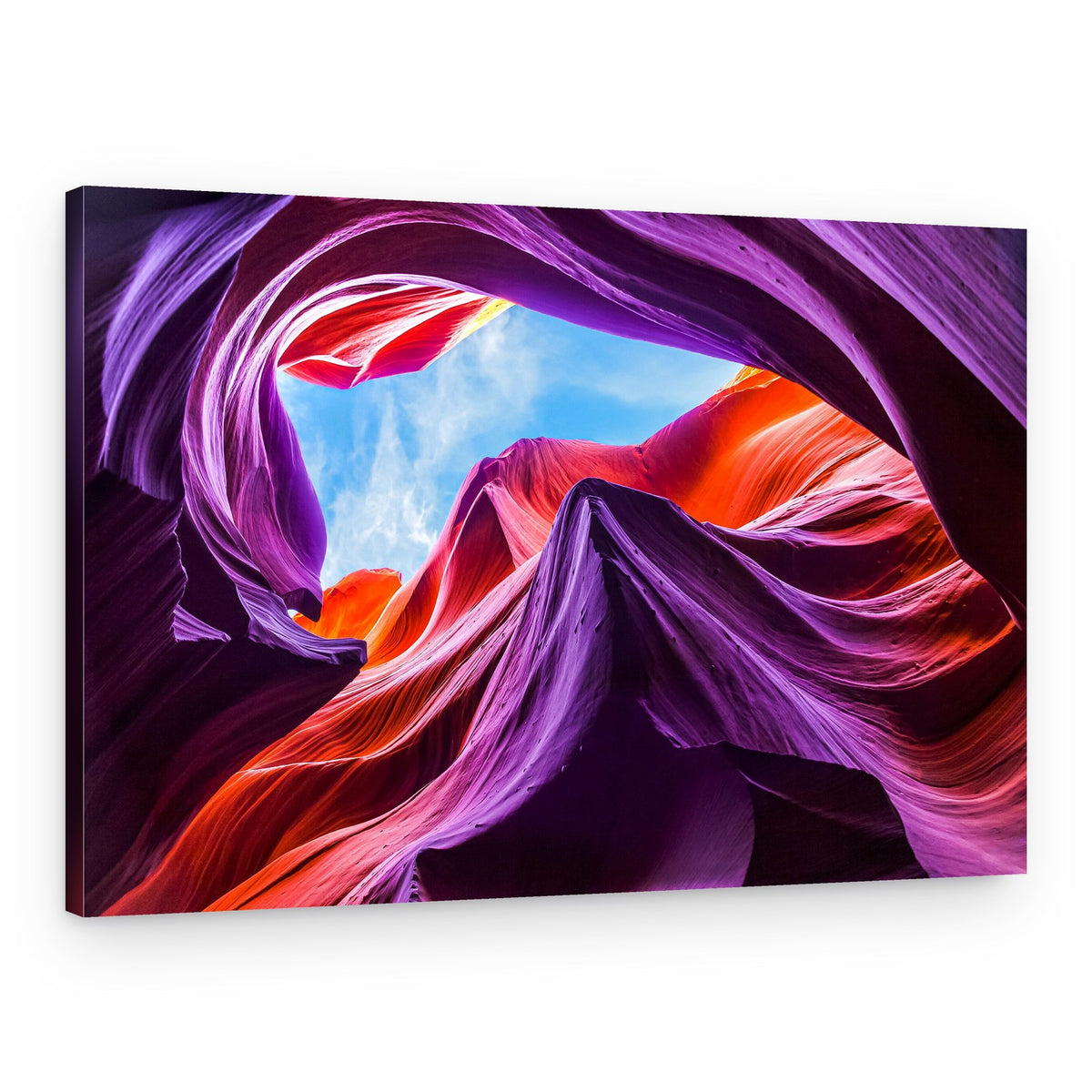 Vibrant Canyon Swirls – Canvas Print