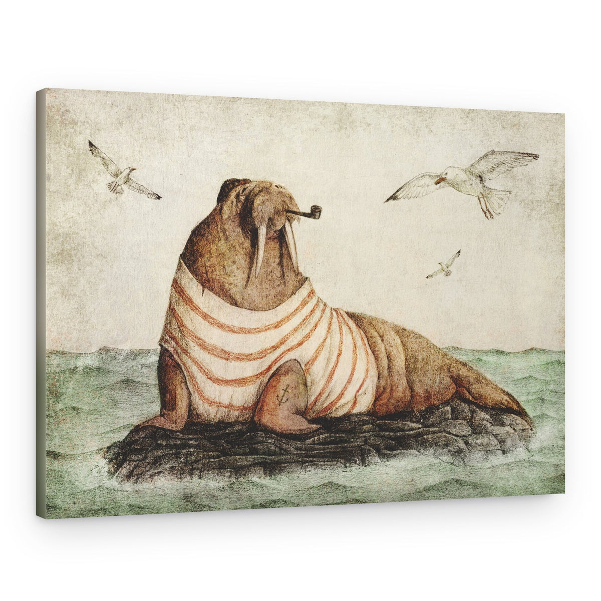 Seaside Gentleman – Canvas Print