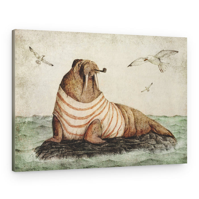 Seaside Gentleman – Canvas Print