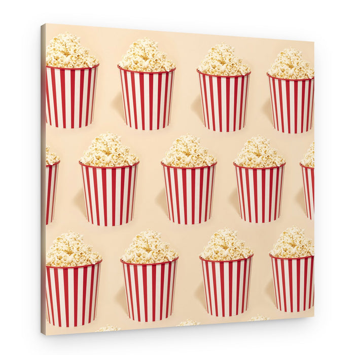 Movie Night Popcorn – Canvas Print