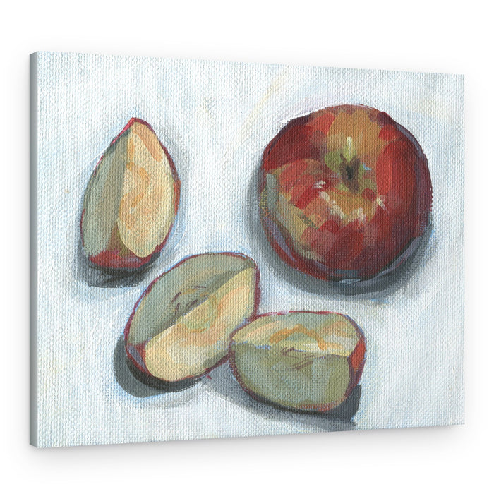 Fresh Cut Apples – Canvas Print