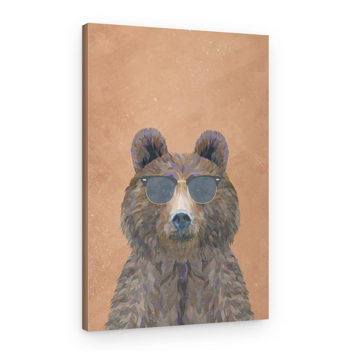 Hipster Bear – Canvas Print