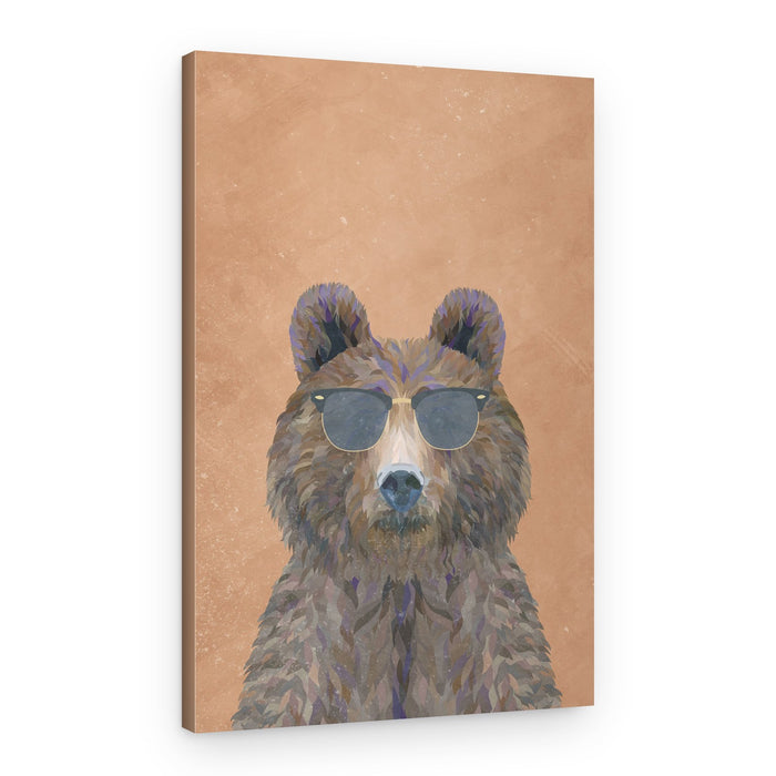 Hipster Bear – Canvas Print