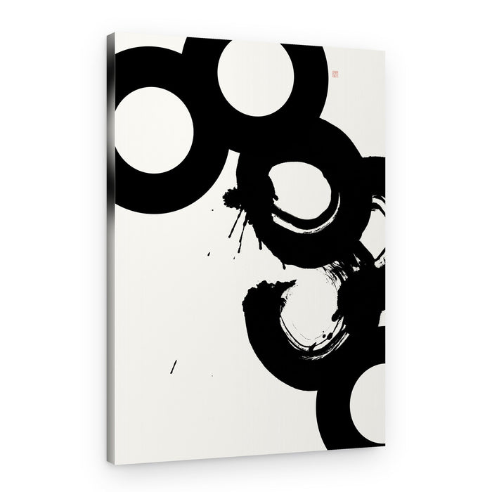 Zen Ink Circles – Canvas Print