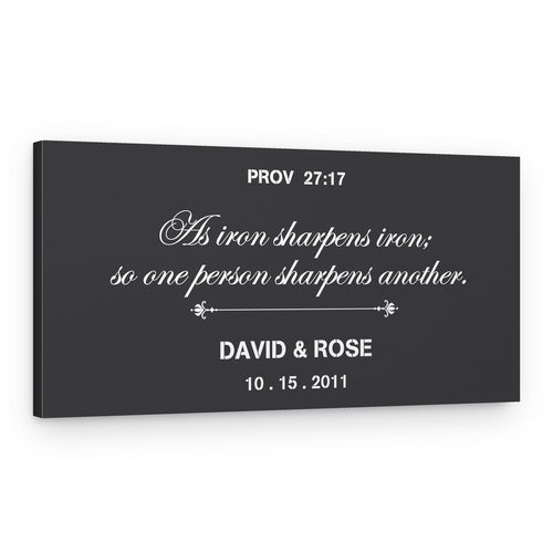 10th Anniversary ‘As Iron Sharpens Iron’ Custom Canvas – Canvas Print