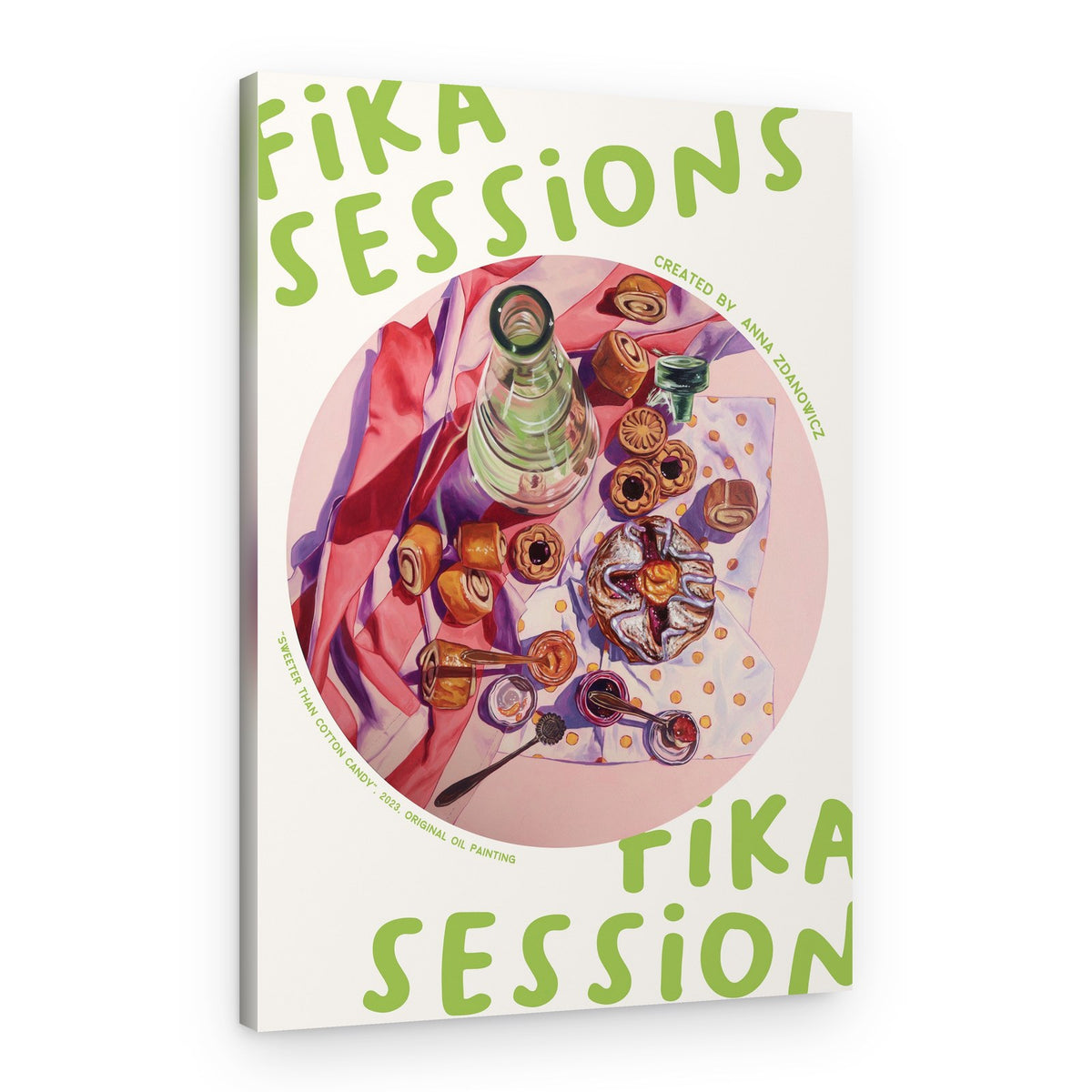 Sweet Fika Pastries – Canvas Print