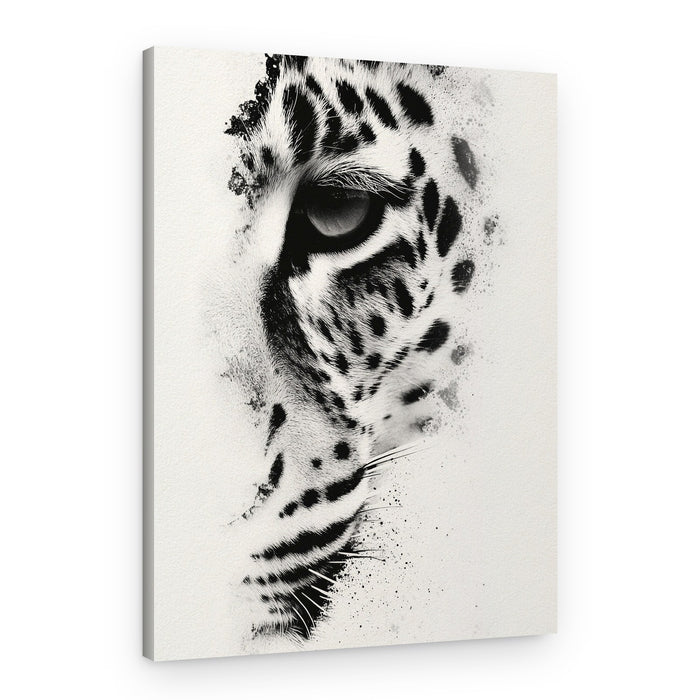 Intense Leopard Gaze – Canvas Print