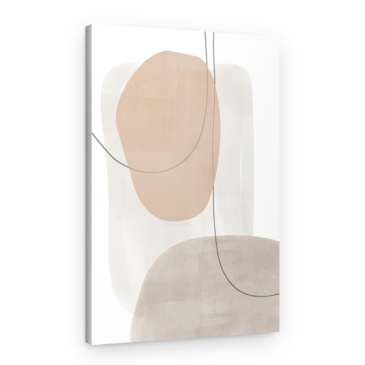 Neutral Organic Shapes – Canvas Print
