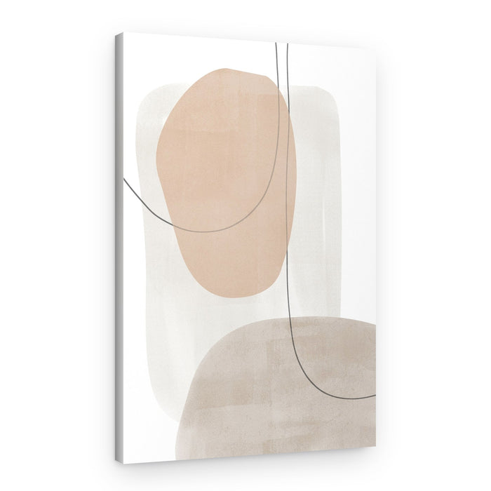 Neutral Organic Shapes – Canvas Print