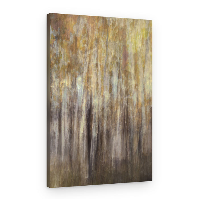 Golden Forest Abstract – Canvas Print