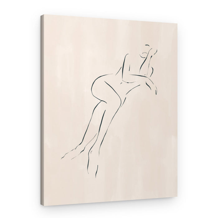 Minimalist Female Form – Canvas Print