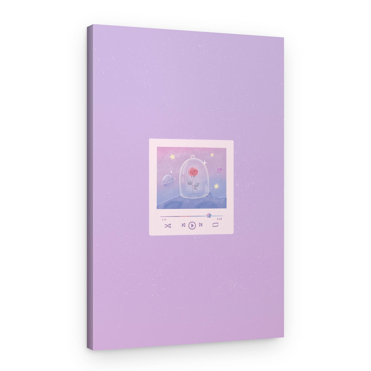 Dreamy Space Rose – Canvas Print