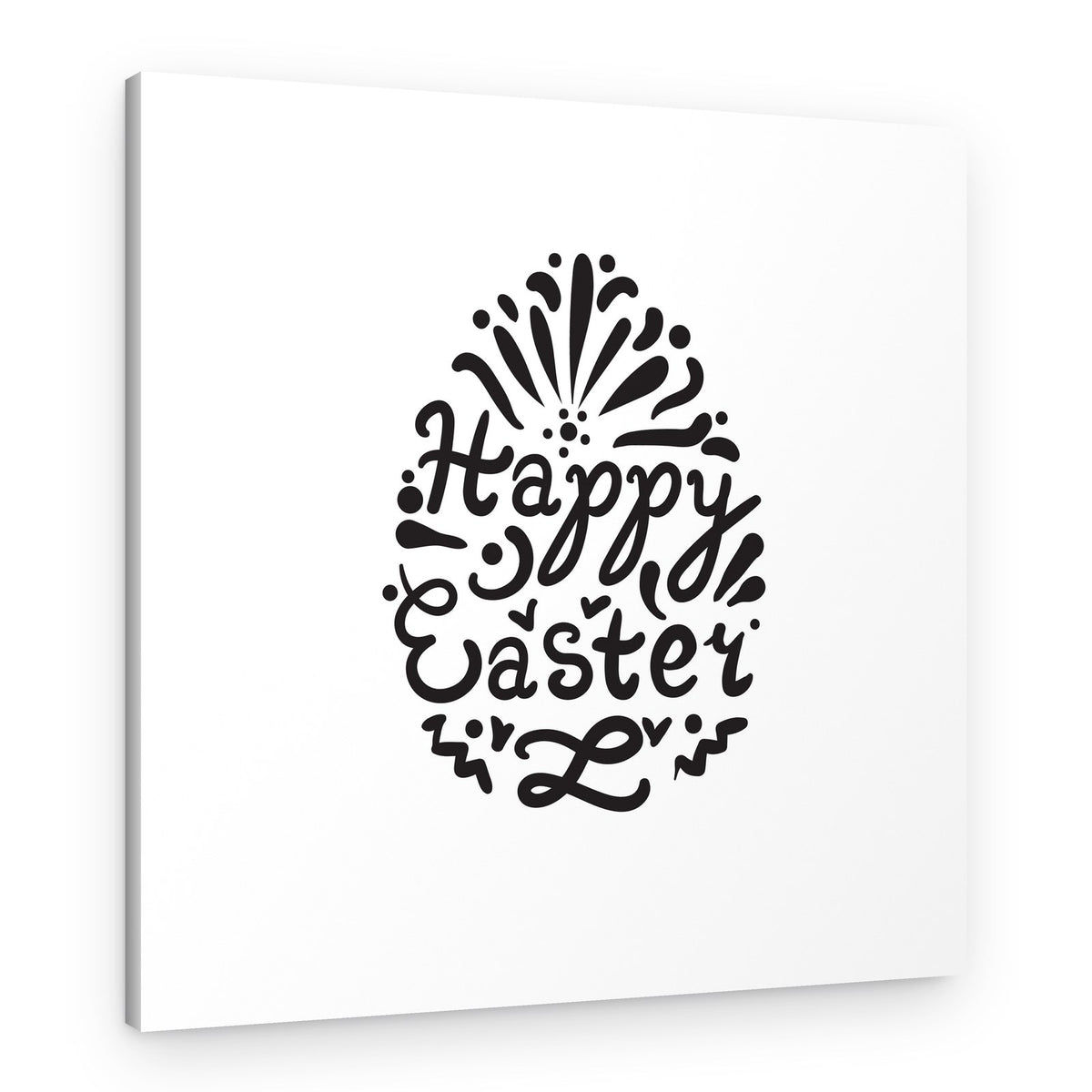 Happy Easter Egg Design – Canvas Print