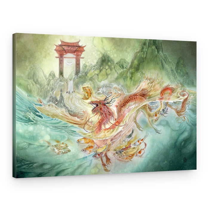 Mythical Dragon Koi – Canvas Print