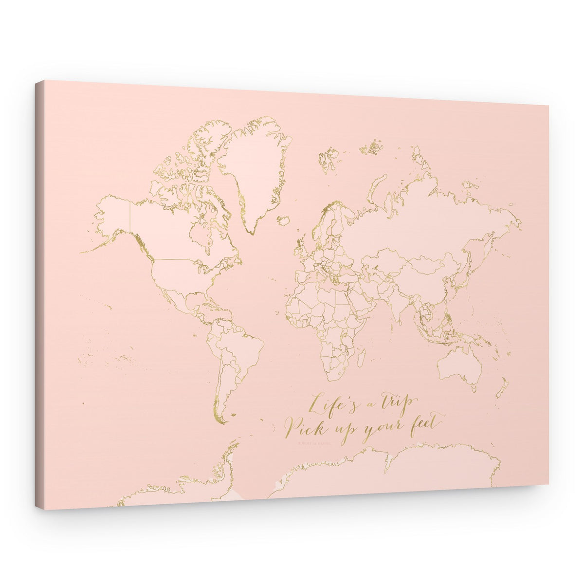 Life's A Trip Map – Canvas Print