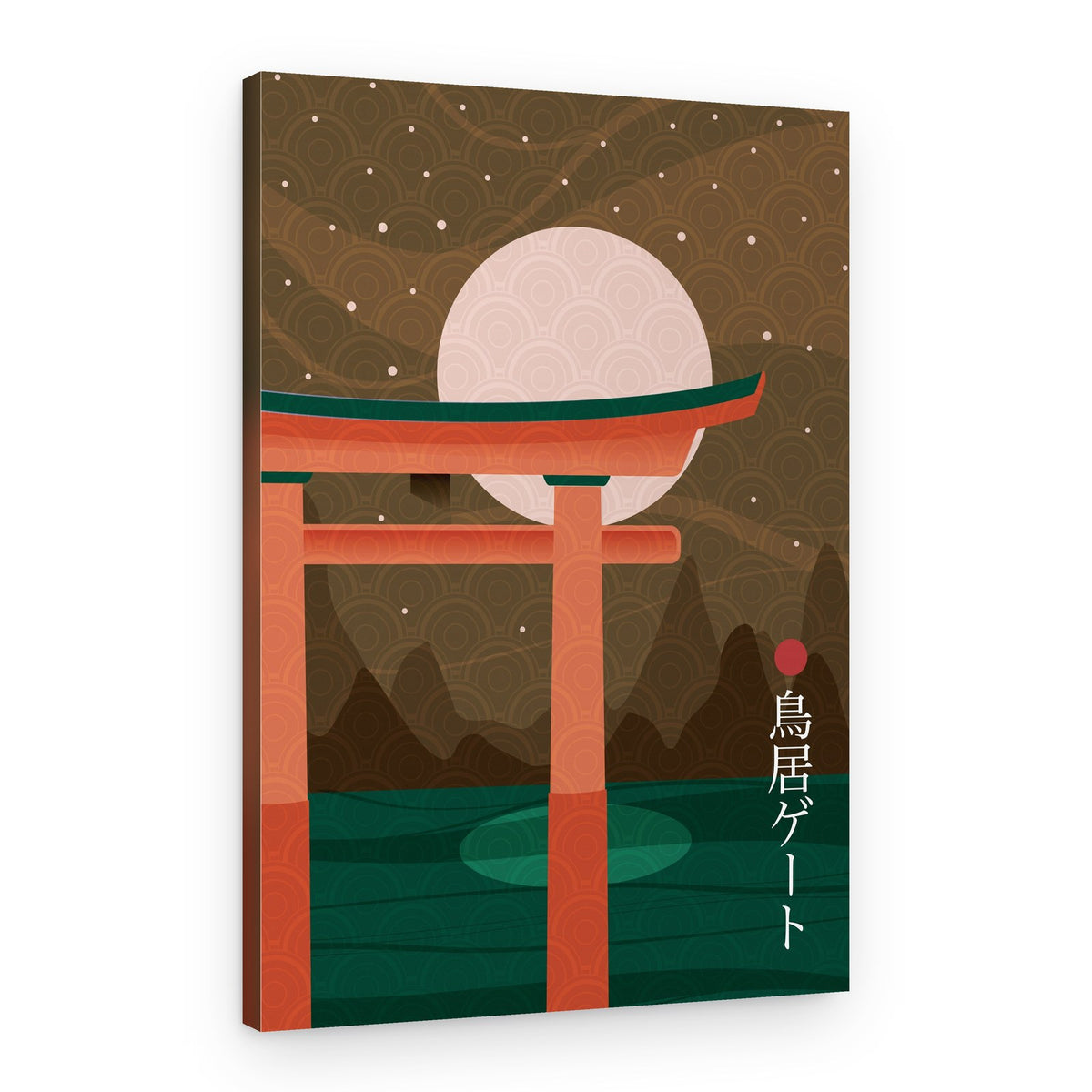 Moonlit Torii Gate – Canvas Print