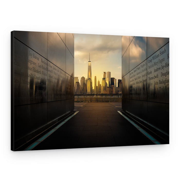 New York Memorial Sunset – Canvas Print