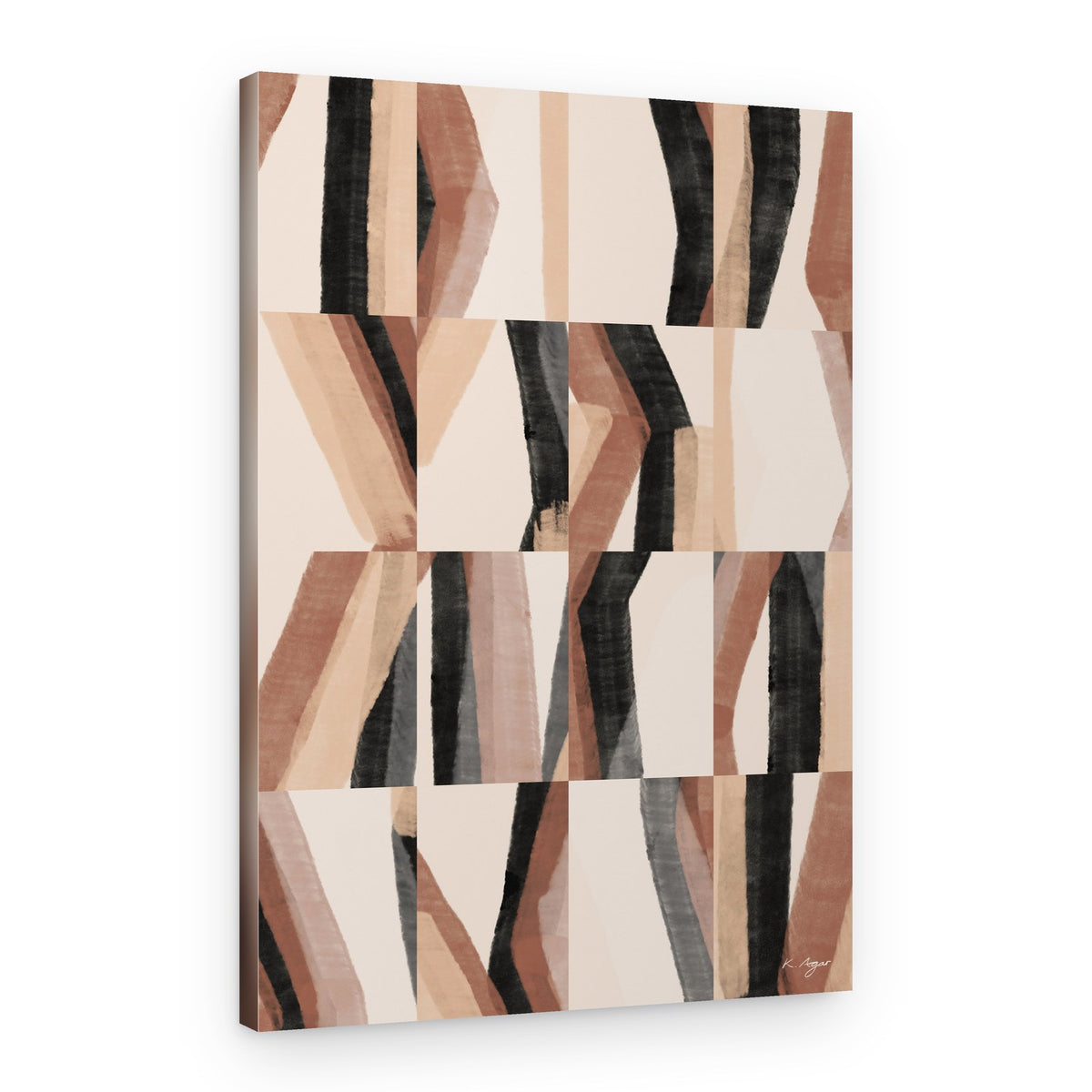Abstract Earth Lines – Canvas Print