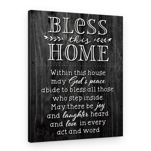 Bless this Home Canvas Print – House Warming Gifts