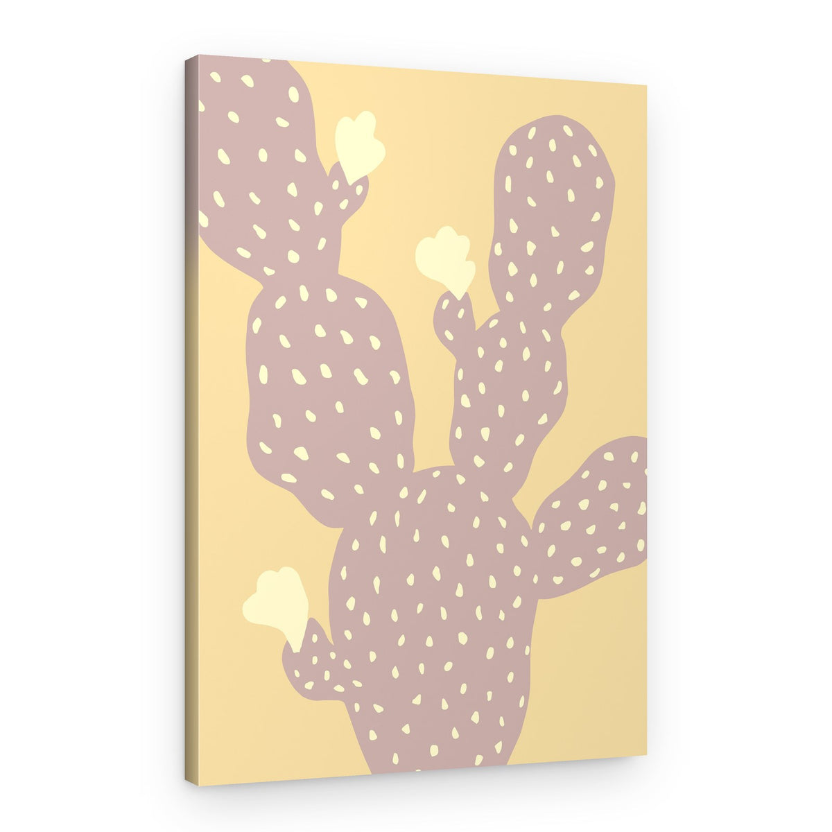 Purple Cactus Bloom – Canvas Print