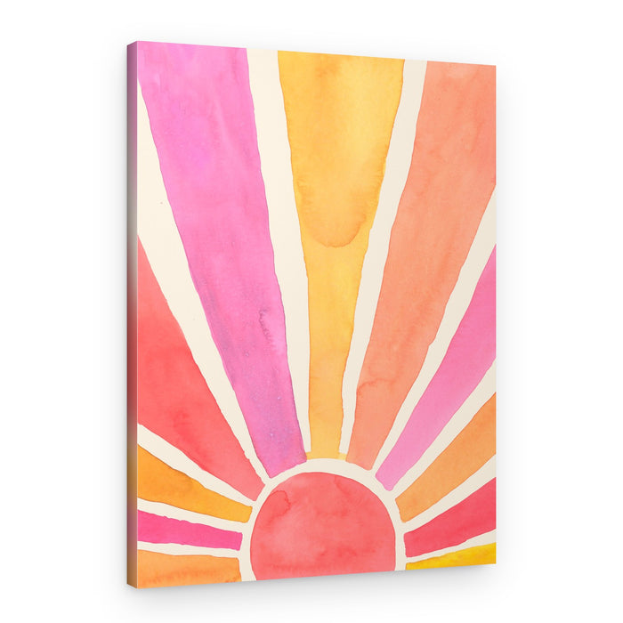 Vibrant Sun Rays – Canvas Print