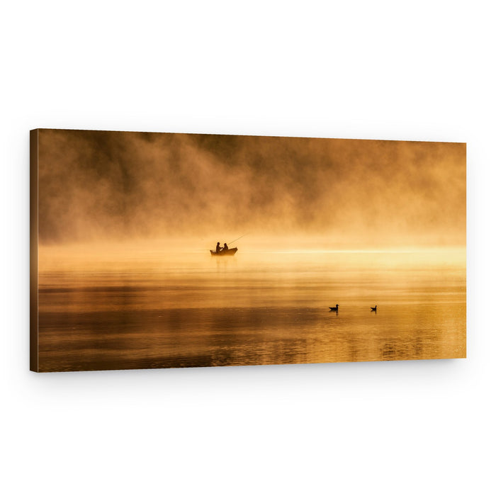 Golden Hour Fishing – Canvas Print