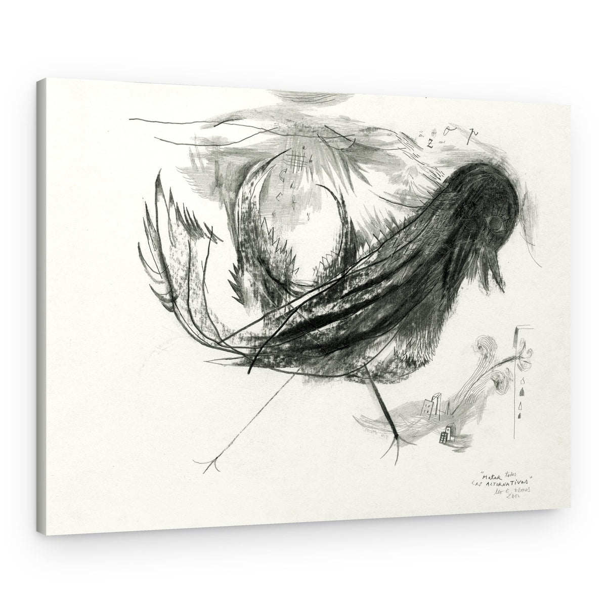 Surreal Fantasy Bird – Canvas Print