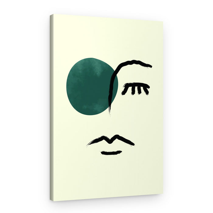 Minimalist Abstract Face – Canvas Print