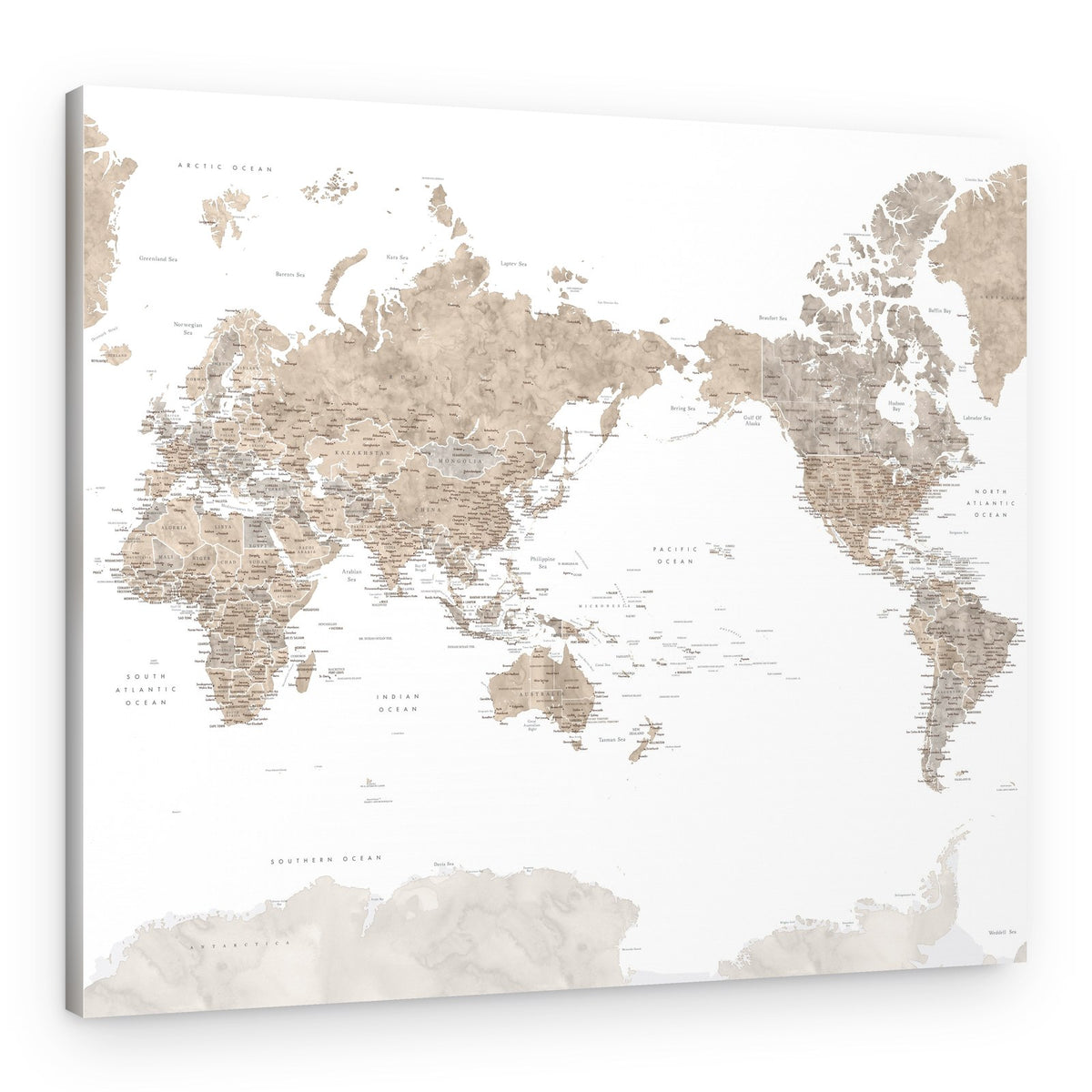 Vintage World Map – Canvas Print