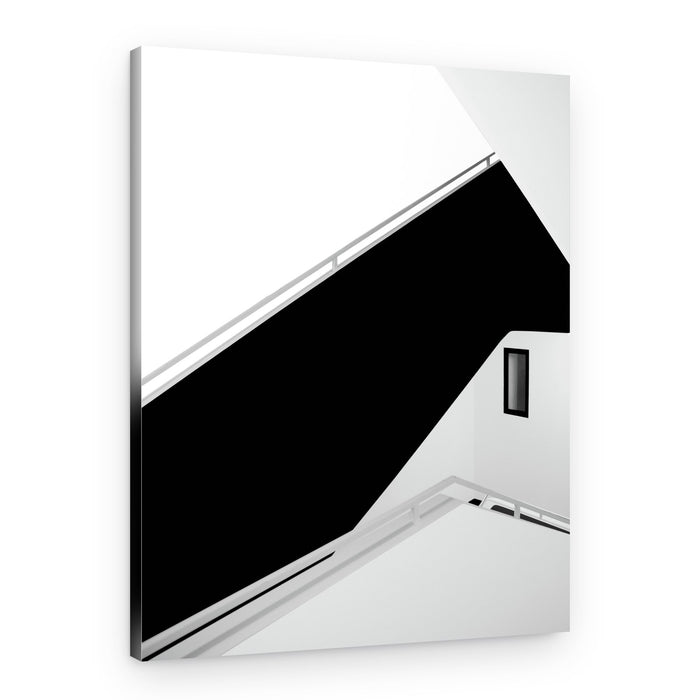 Abstract Geometric Stairwell – Canvas Print