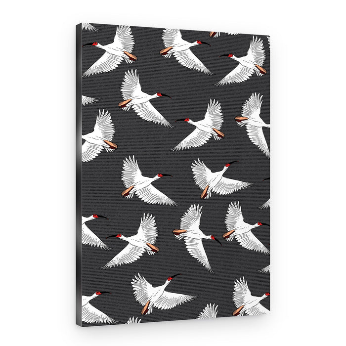 Graceful White Birds Flying – Canvas Print
