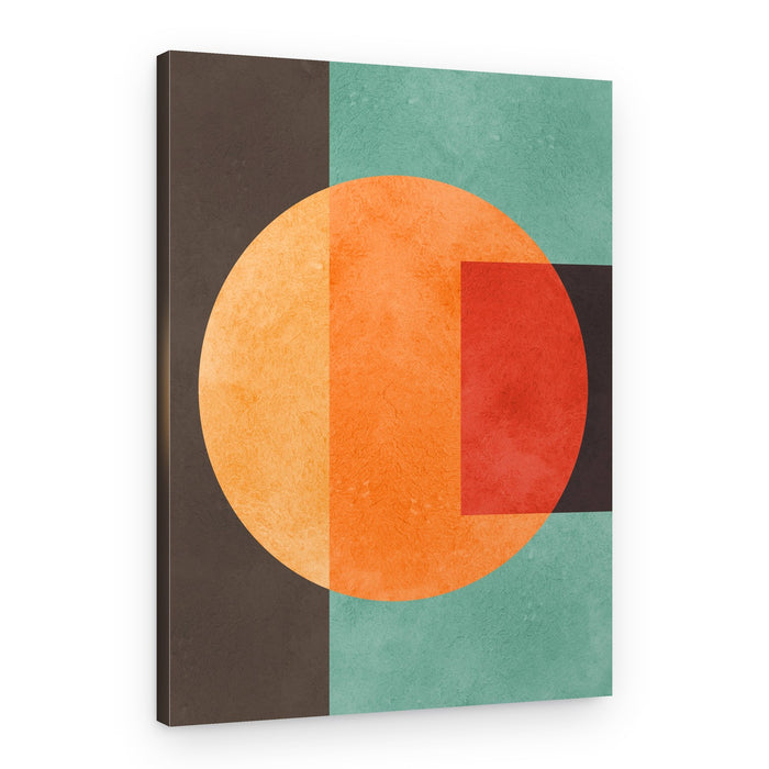 Abstract Color Block Design – Canvas Print