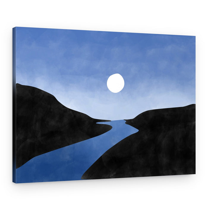 Serene Moon River – Canvas Print