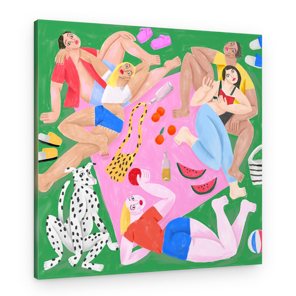 Sur L Herbe – Canvas Print