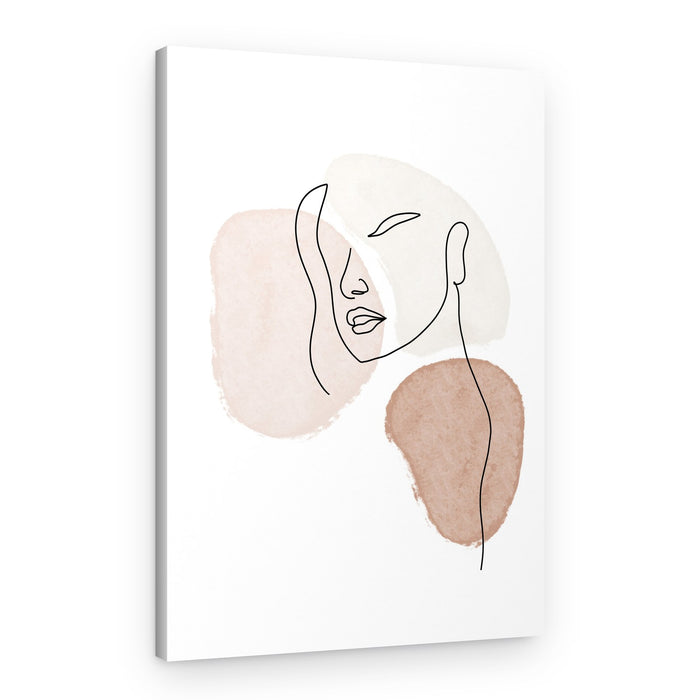 Abstract Woman Contour – Canvas Print
