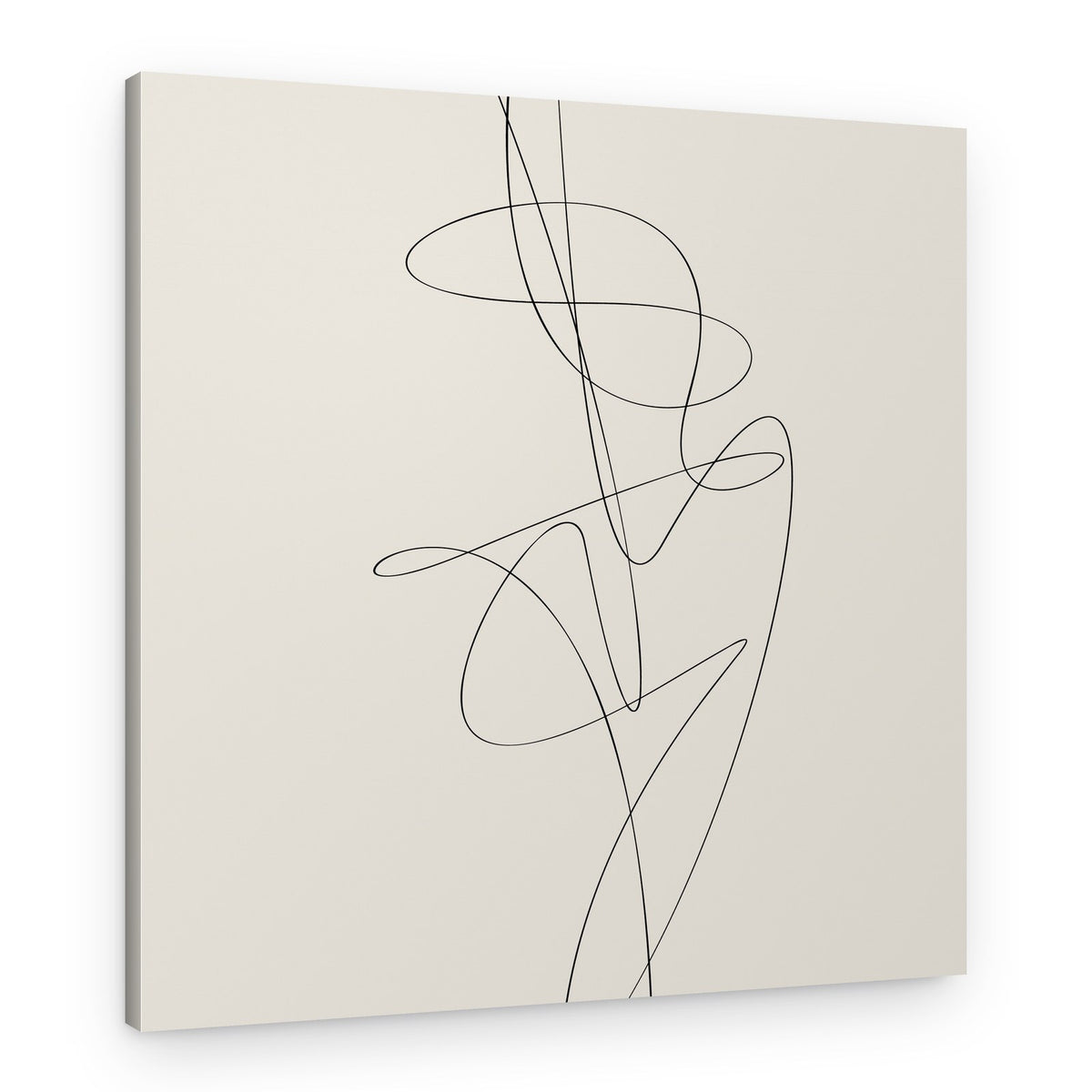Flowing Abstract Lines – Canvas Print