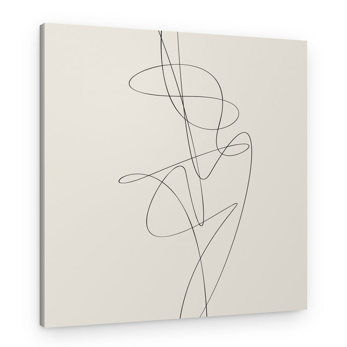 Flowing Abstract Lines – Canvas Print