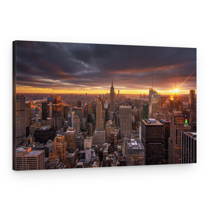 Dramatic Manhattan Sunset – Canvas Print