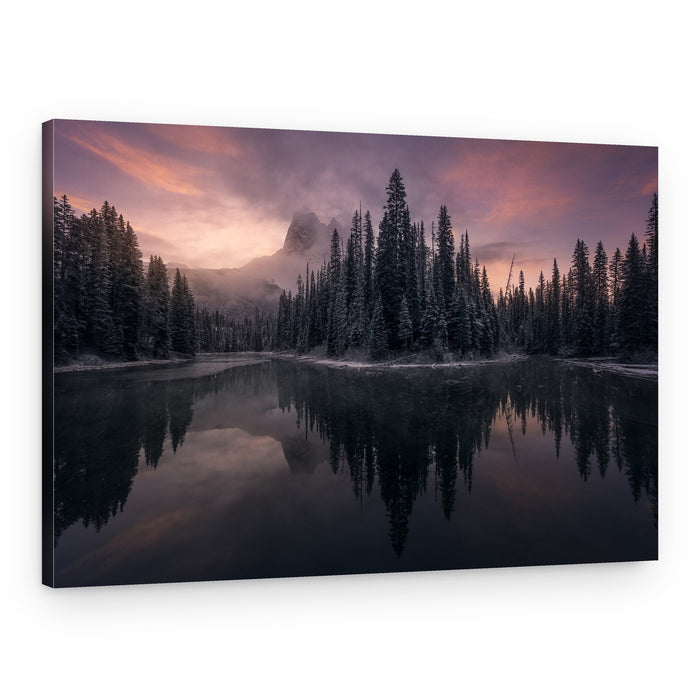 Misty Mountain Reflections – Canvas Print
