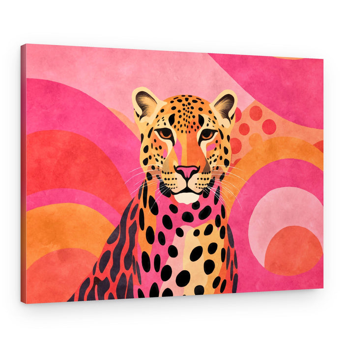 Vibrant Pink Leopard – Canvas Print