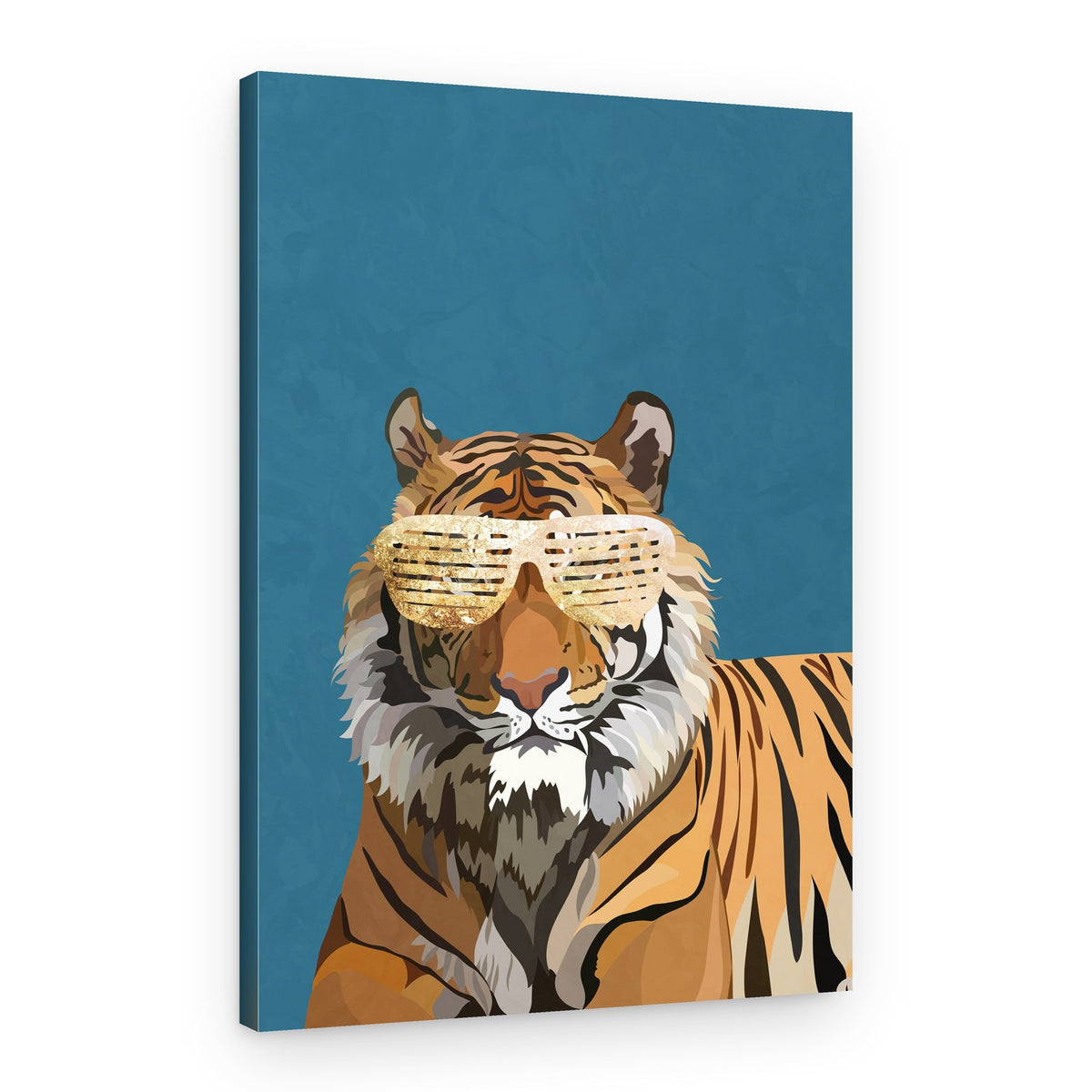 Cool Tiger Sunglasses – Canvas Print