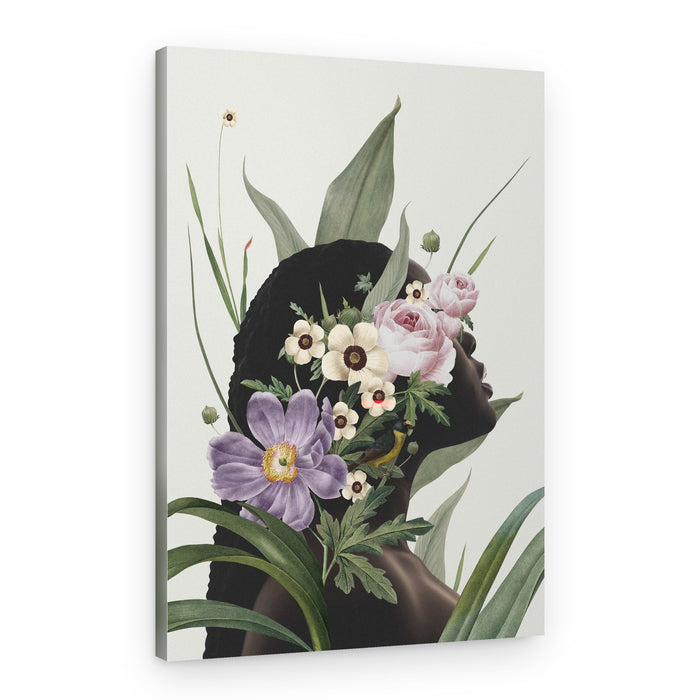 Blooming Woman Profile – Canvas Print