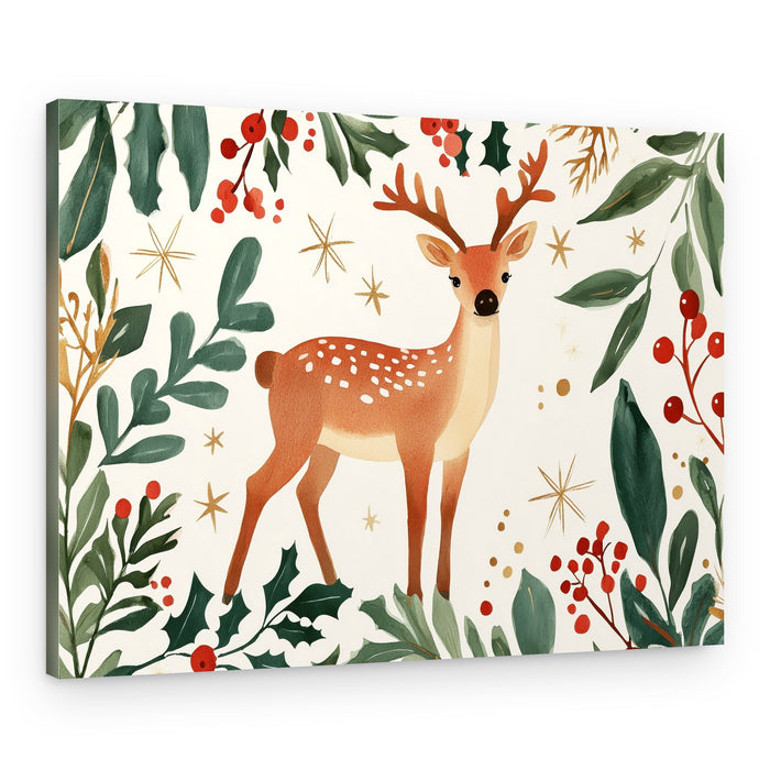 Enchanted Forest Deer – Canvas Print