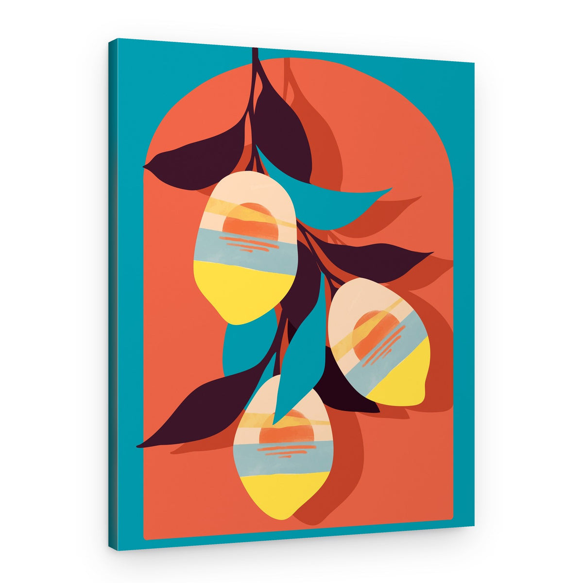 Tropical Lemon Sunset – Canvas Print