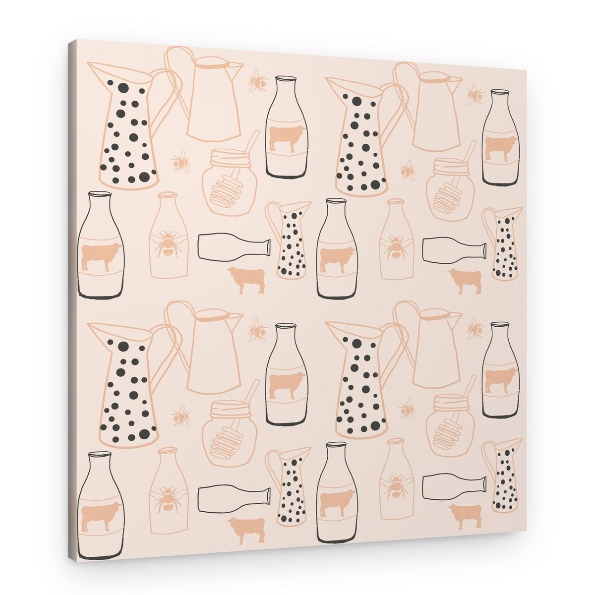 Rustic Farmhouse Pattern – Canvas Print