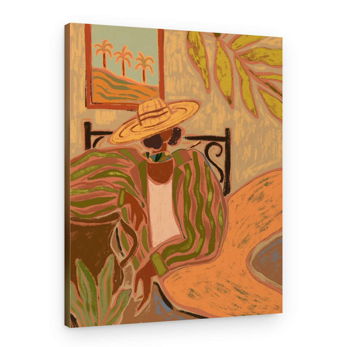Lady in Stripe – Canvas Print