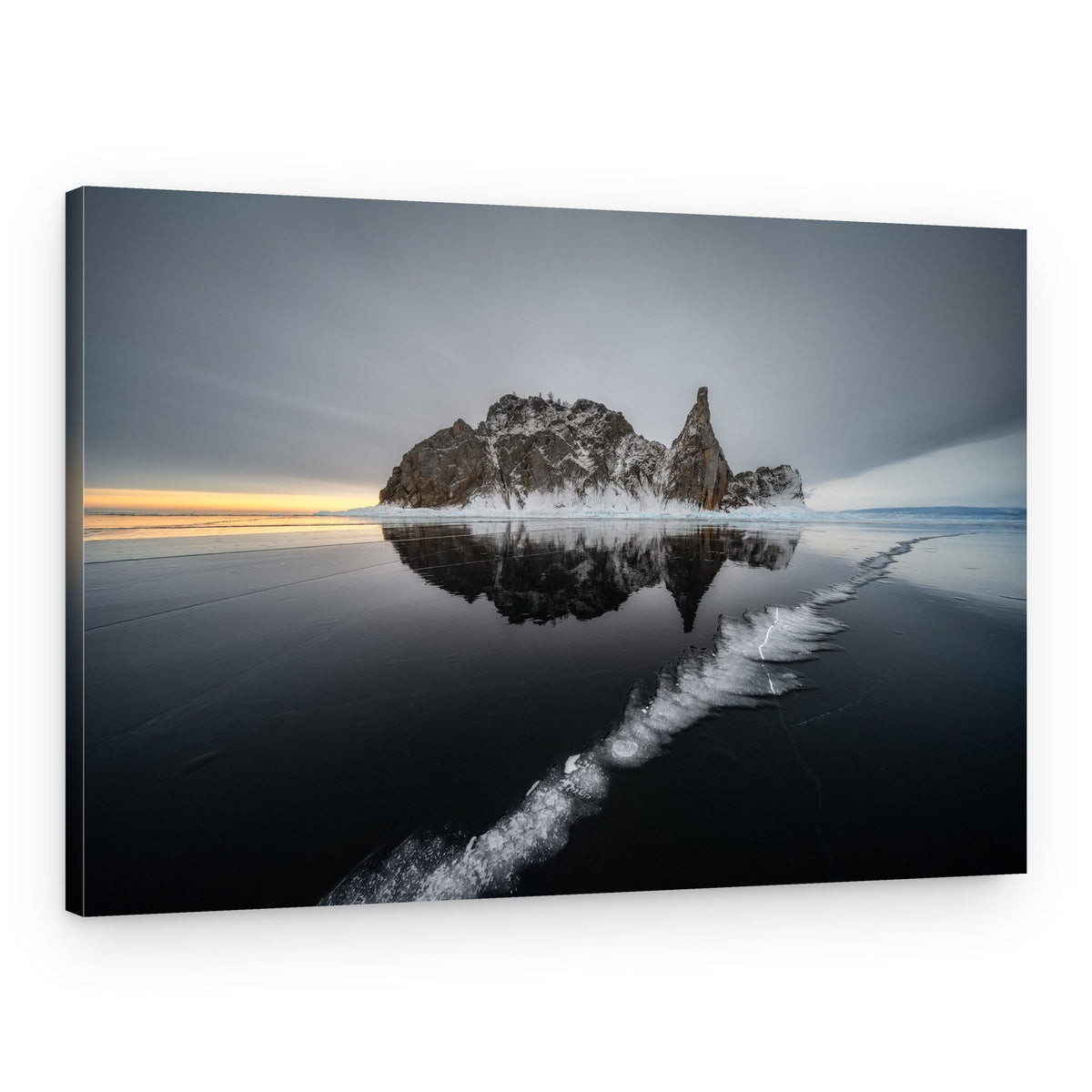 Frozen Lake Reflection – Canvas Print