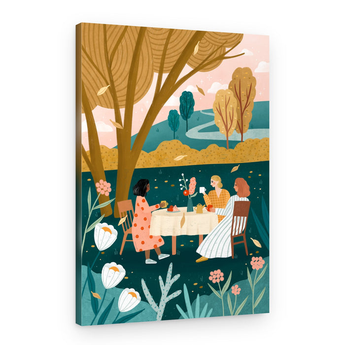 Autumn Tea Party – Canvas Print